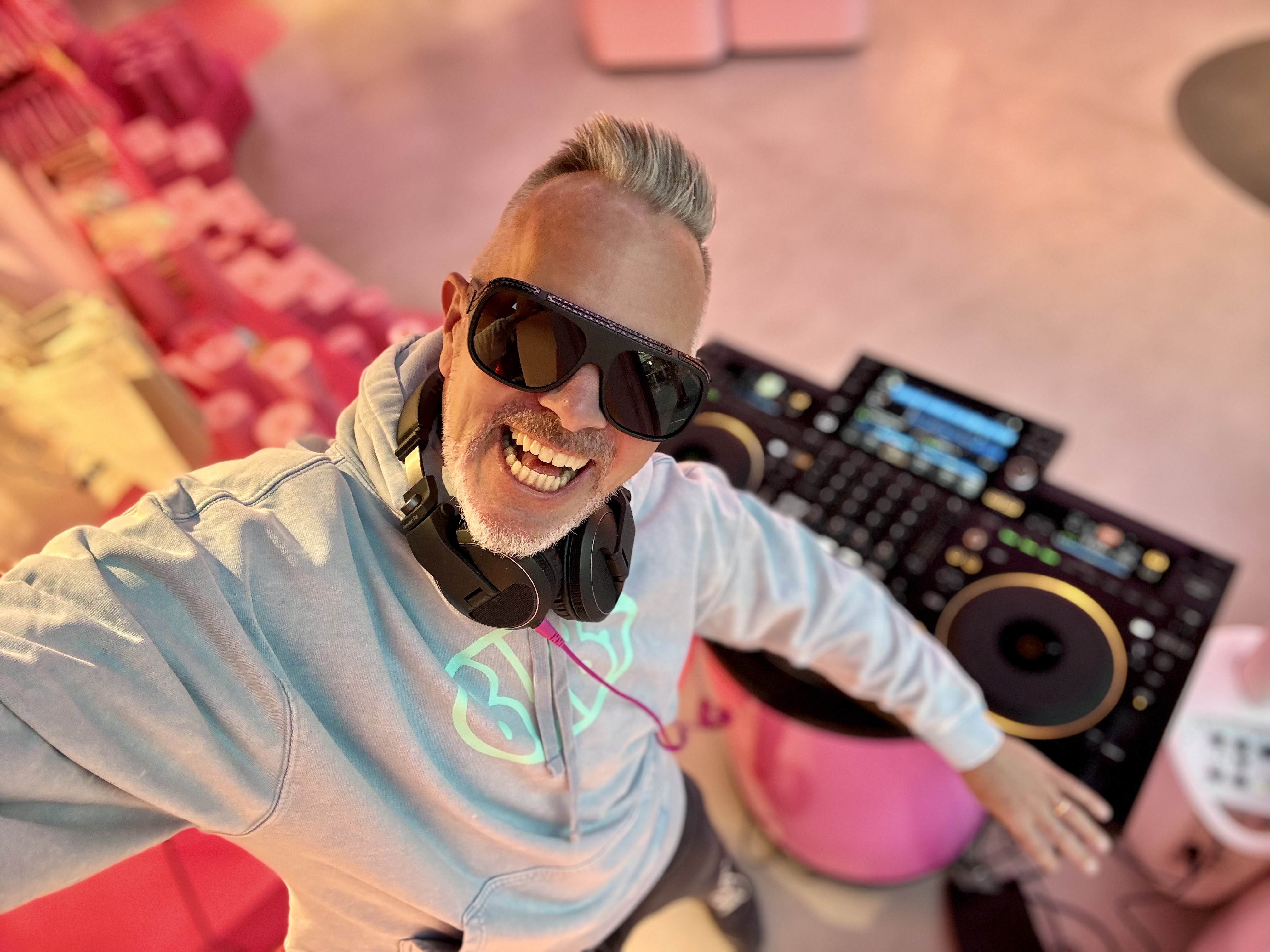 DJ at work